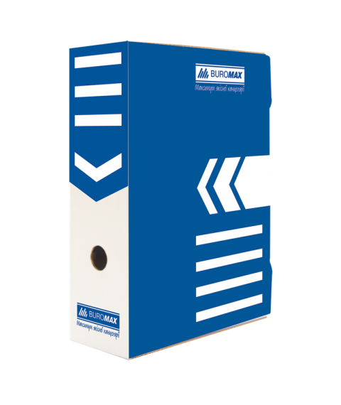 Cutie carton pentru arhivare 10 cm, albastru, JOBMAX